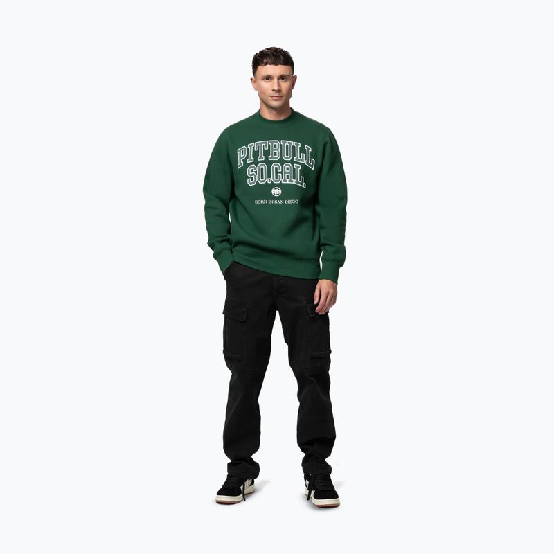 Herren-Sweatshirt Pitbull So Cal Crewneck hunter green 2