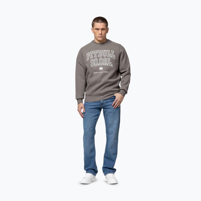 Herren-Sweatshirt Pitbull So Cal Crewneck taupe 2