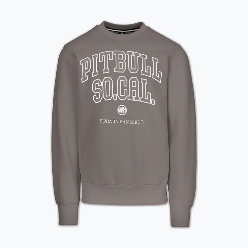 Herren-Sweatshirt Pitbull So Cal Crewneck taupe 4