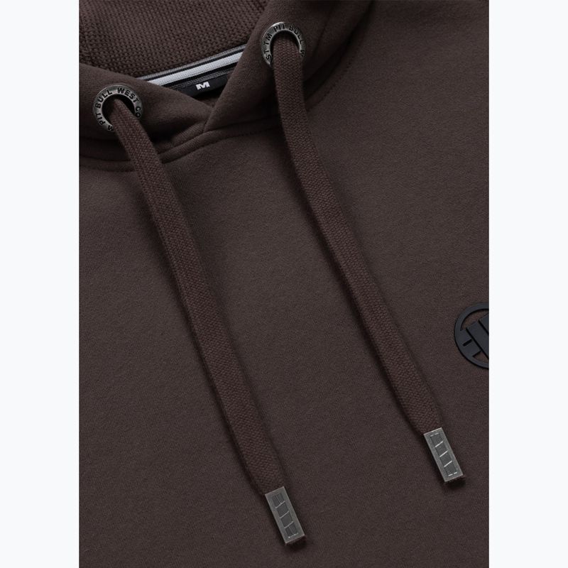 Herren Hoodie Pitbull Small Logo Hooded dark chocolate 3