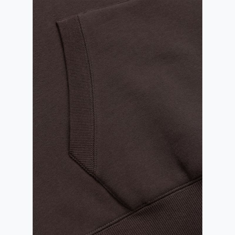 Herren Hoodie Pitbull Small Logo Hooded dark chocolate 6