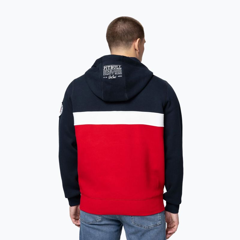 Herren Hoodie Pitbull Gibson Hooded dark navy/red 3