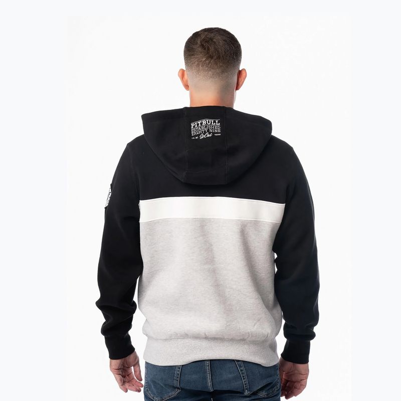 Herren Kapuzenpullover Pitbull Gibson Hooded black/grey melange 3