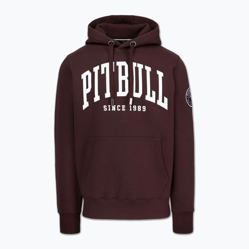 Herren Hoodie Pitbull Norton Hooded dark burgundy 4