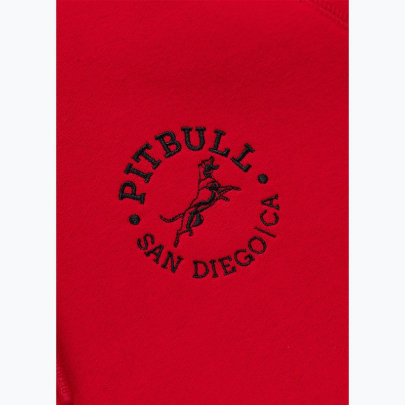 Herren Hoodie Pitbull San Diego Ca Hooded red 7