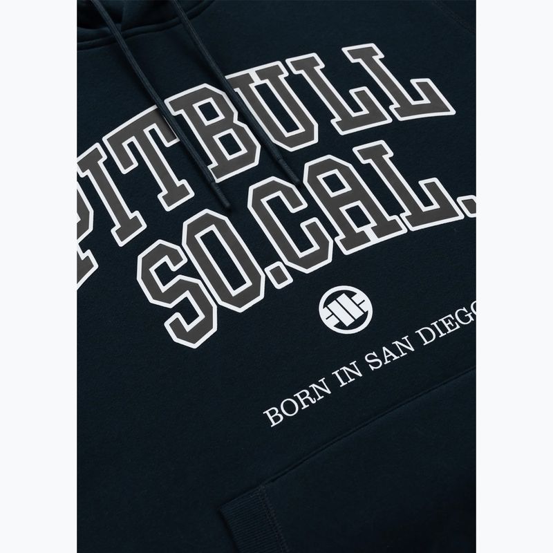 Herren Hoodie Pitbull So Cal Hooded dark navy/red 7