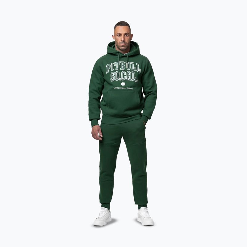 Herren Hoodie Pitbull So Cal Hooded hunter green 2