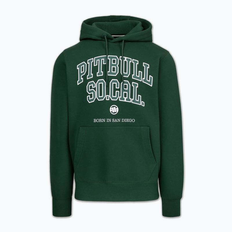 Herren Hoodie Pitbull So Cal Hooded hunter green 4