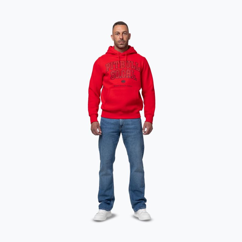 Herren Hoodie Pitbull So Cal Hooded fluorescent red 2