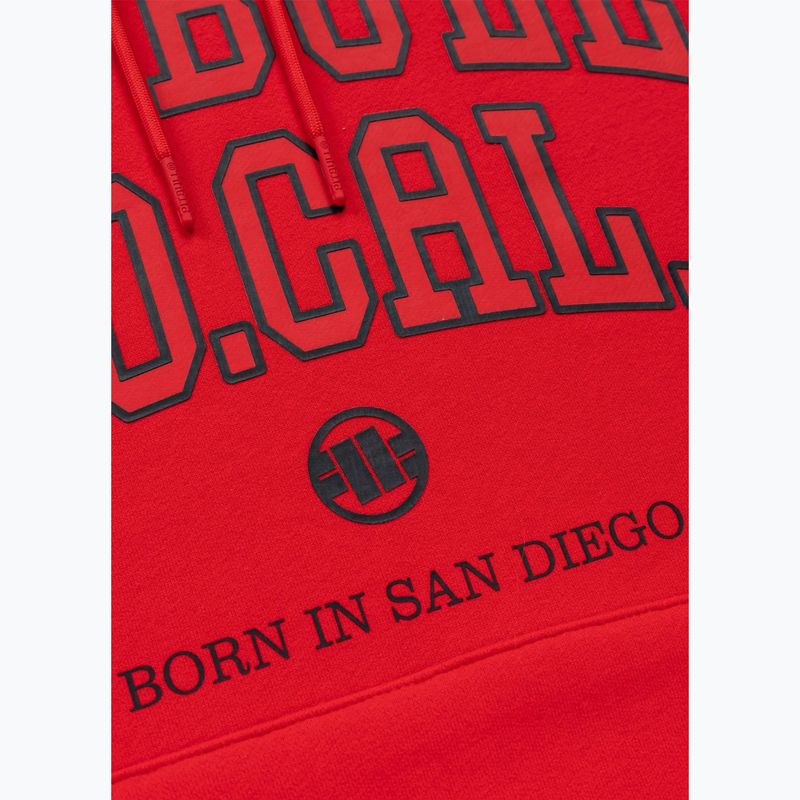 Herren Hoodie Pitbull So Cal Hooded fluorescent red 8