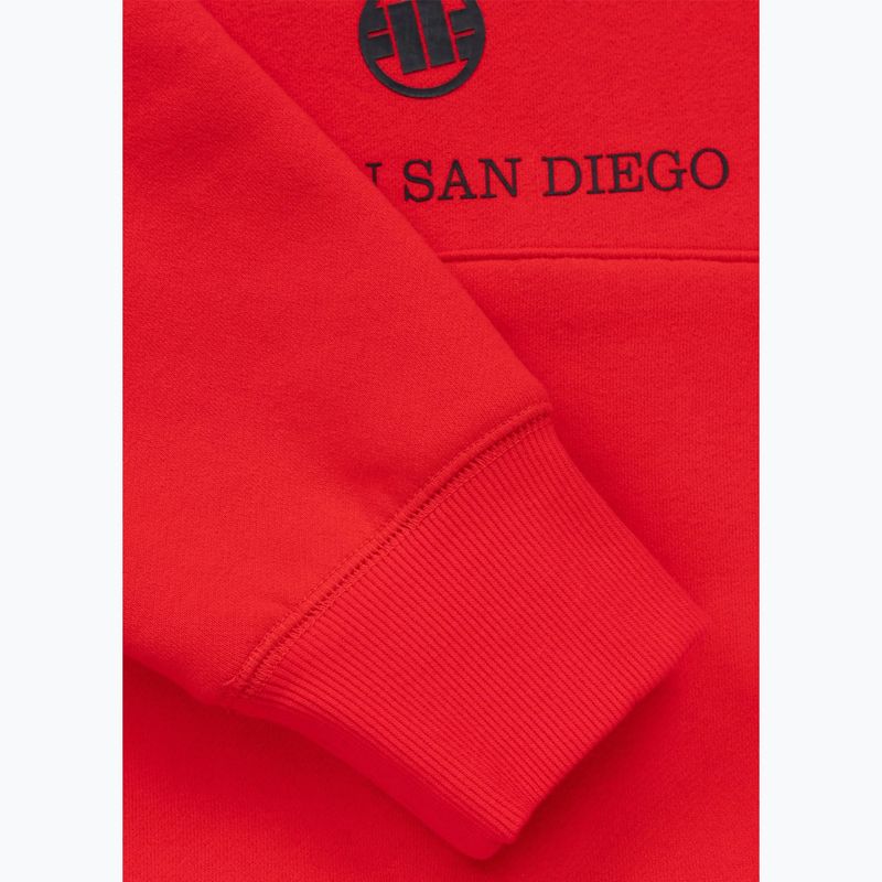 Herren Hoodie Pitbull So Cal Hooded fluorescent red 9