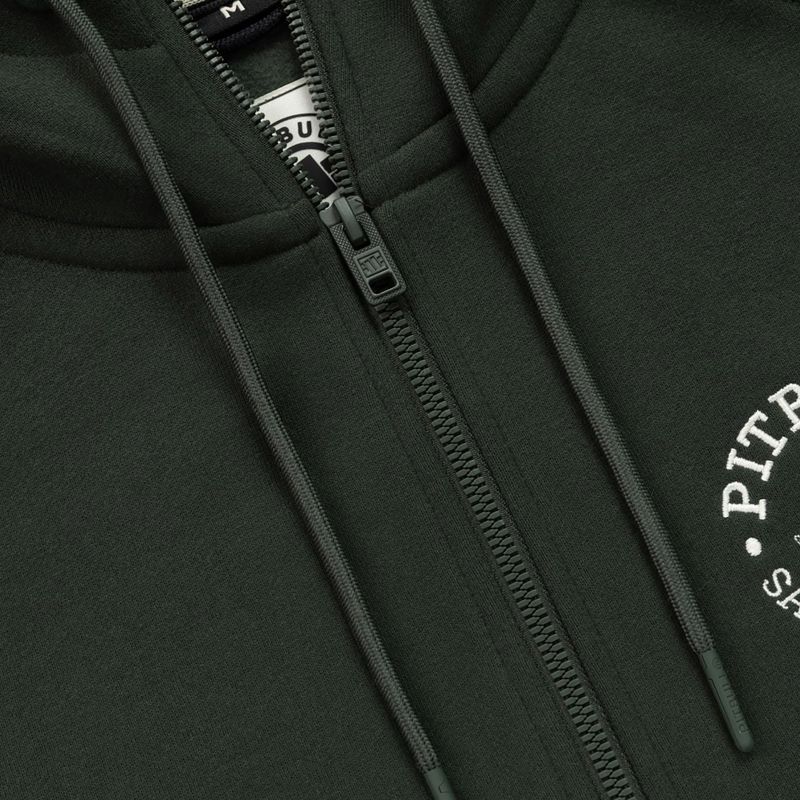 Herren Kapuzenjacke Pitbull San Diego Ca mit Kapuze und Reißverschluss dark green 6