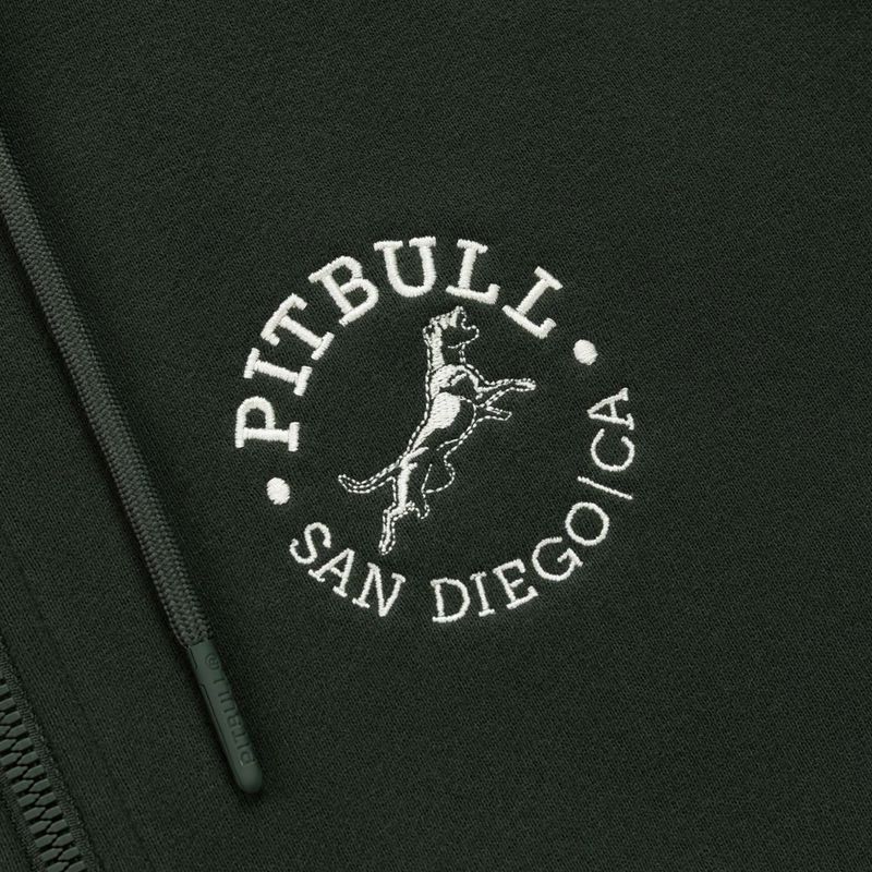 Herren Kapuzenjacke Pitbull San Diego Ca mit Kapuze und Reißverschluss dark green 9