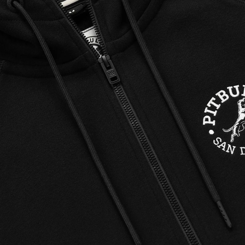 Herren Kapuzenjacke Pitbull San Diego Ca mit Reißverschluss black 7