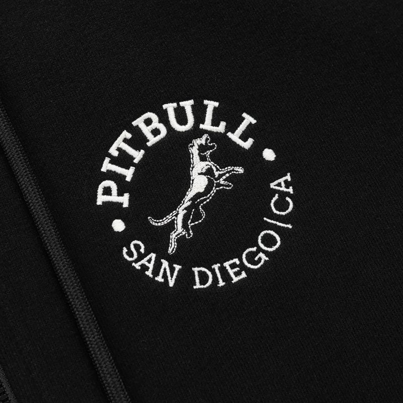 Herren Kapuzenjacke Pitbull San Diego Ca mit Reißverschluss black 9