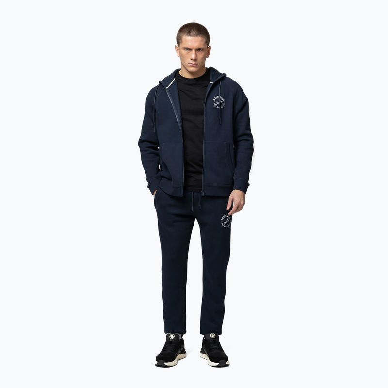Herren Hoodie Pitbull San Diego Ca Hooded Zip dark navy/red 2