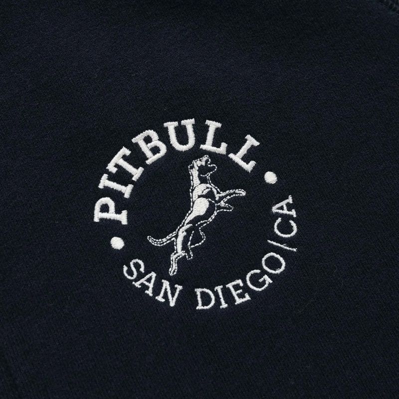 Herren Hoodie Pitbull San Diego Ca Hooded Zip dark navy/red 11