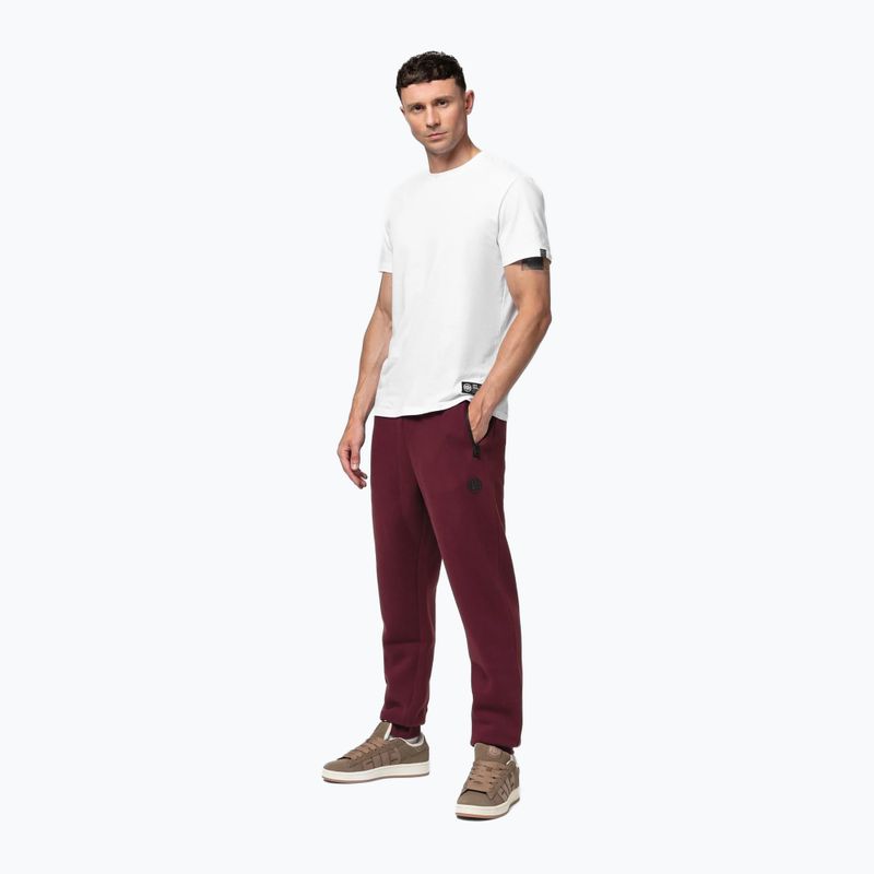 Herrenhose Pitbull Hilltop Track Hatton burgundy 2