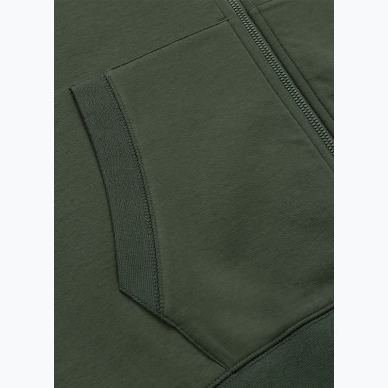 Herren-Hoodie Pitbull Sampson Hooded Zip Sweatshirt old green 11