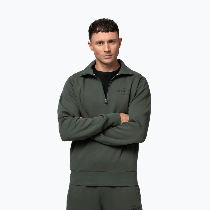 Herren-Sweatshirt Pitbull Sampson HZ old green 4