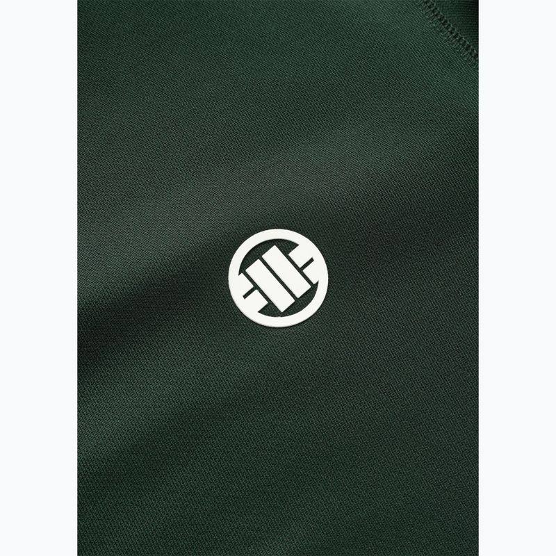 Herren-Sweatshirt Pitbull Trackjacket Tape Logo Terry Group bottle green 9