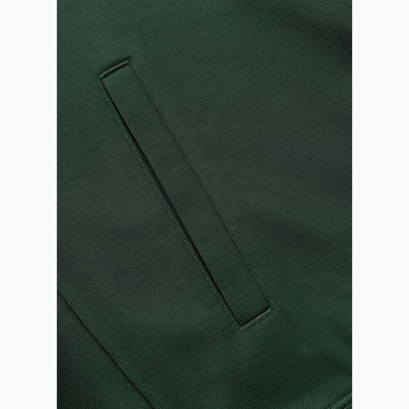 Herren-Sweatshirt Pitbull Trackjacket Tape Logo Terry Group bottle green 10