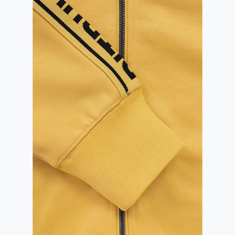 Herren Sweatshirt Pitbull Trackjacket Tape Logo Terry Group pale yellow 9