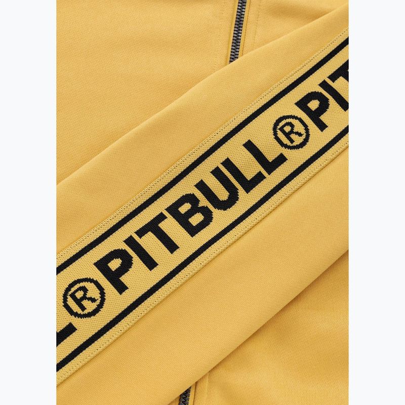 Herren Sweatshirt Pitbull Trackjacket Tape Logo Terry Group pale yellow 12