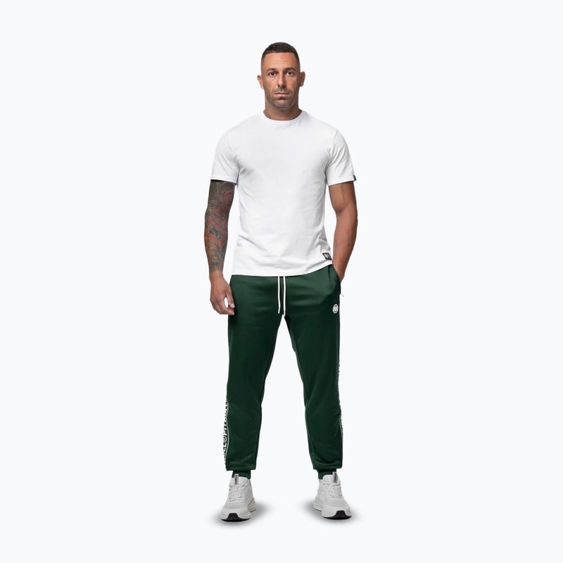 Herren-Jogginghose Pitbull Trackpants Tape Logo Terry Group bottle green 2