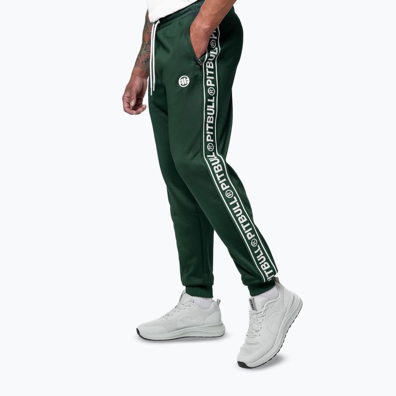 Herren-Jogginghose Pitbull Trackpants Tape Logo Terry Group bottle green 5