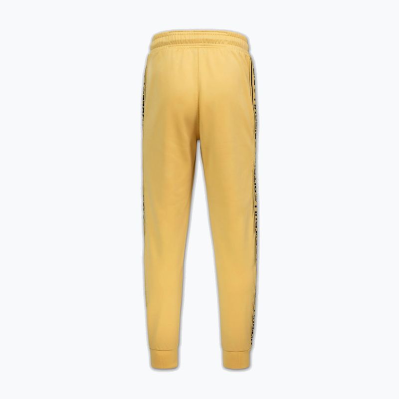Herrenhose Pitbull Trackpants Tape Logo Terry Group pale yellow 6