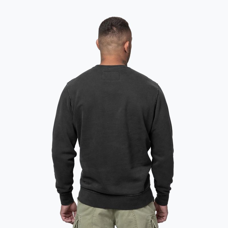 Herren-Sweatshirt Pitbull Hackett Crewneck washed dark graphite 3