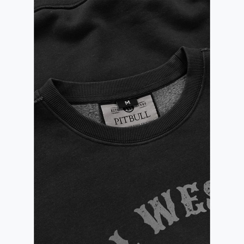 Herren Sweatshirt Pitbull Strenght & Respect Crewneck washed dark graphite 7