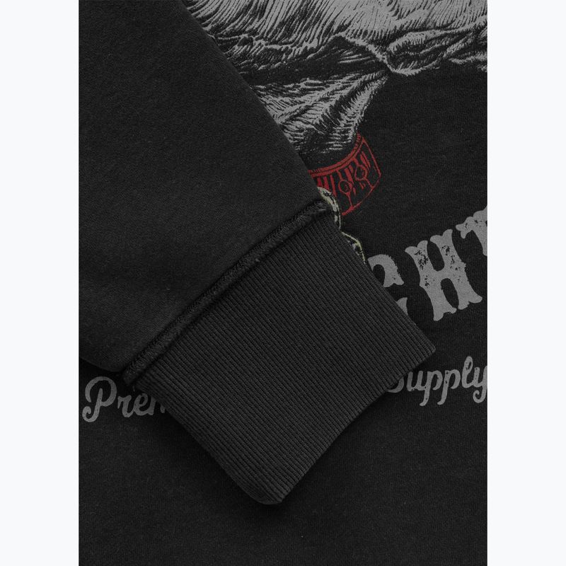 Herren Sweatshirt Pitbull Strenght & Respect Crewneck washed dark graphite 10