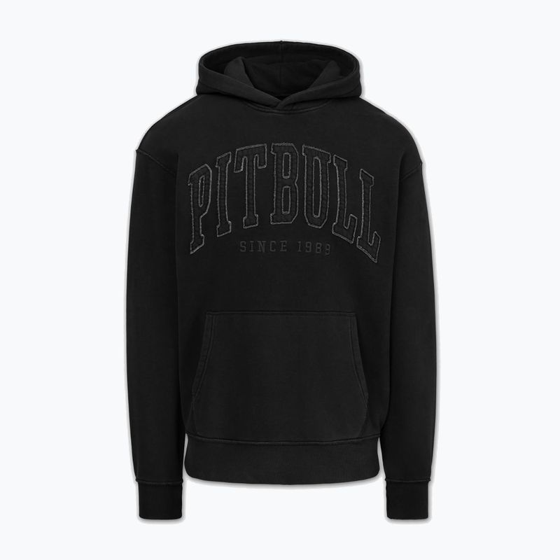 Herren Hoodie Pitbull Orlando Hooded washed dark graphite 3