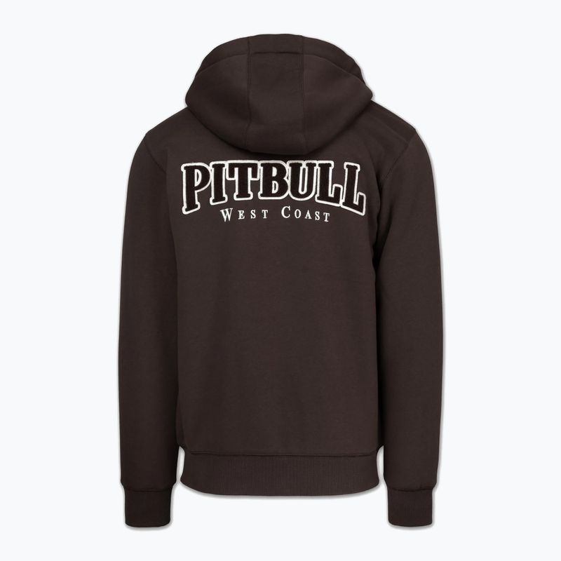 Herren Hoodie Pitbull Ruffin Detroit Hooded Zip dark chocolate 6
