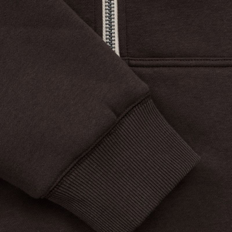 Herren Hoodie Pitbull Ruffin Detroit Hooded Zip dark chocolate 10