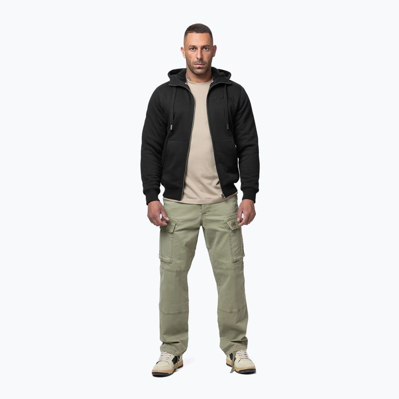 Herren Hoodie Pitbull Ruffin Detroit Hooded Zip black/black 2