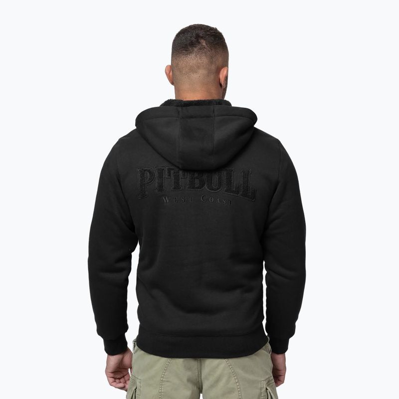 Herren Hoodie Pitbull Ruffin Detroit Hooded Zip black/black 3