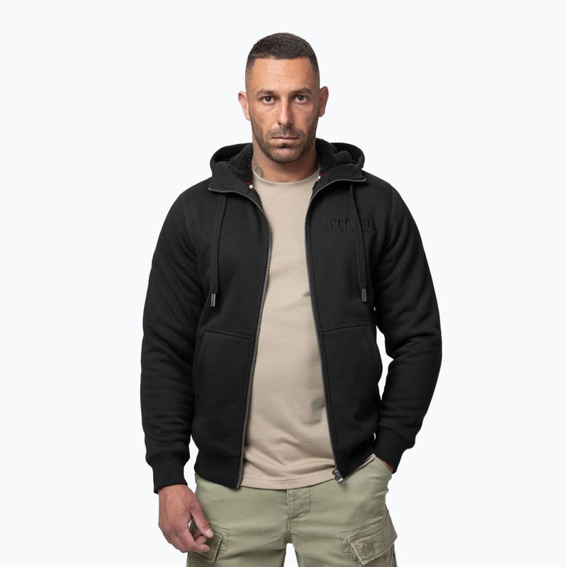 Herren Hoodie Pitbull Ruffin Detroit Hooded Zip black/black 4