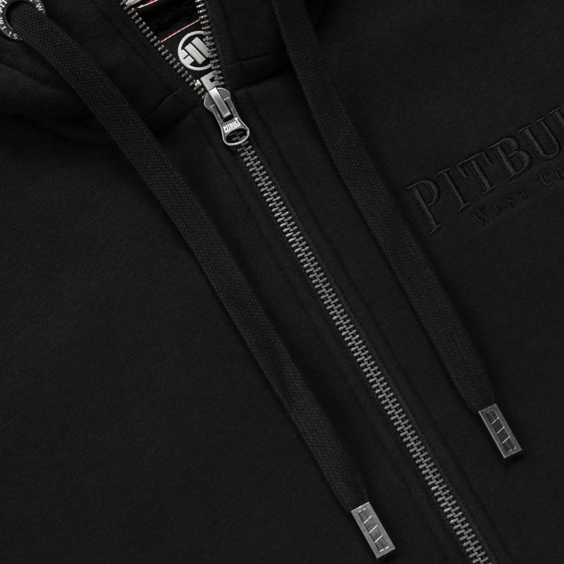 Herren Hoodie Pitbull Ruffin Detroit Hooded Zip black/black 8