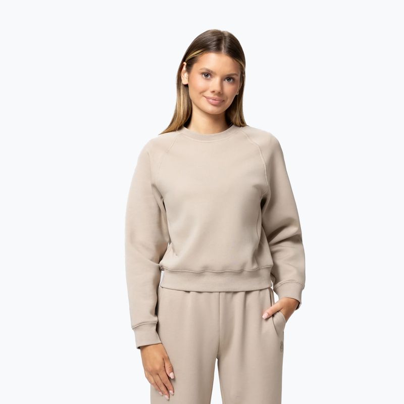 Damen-Sweatshirt Pitbull Discovery Crewneck Sweatshirt cappuccino