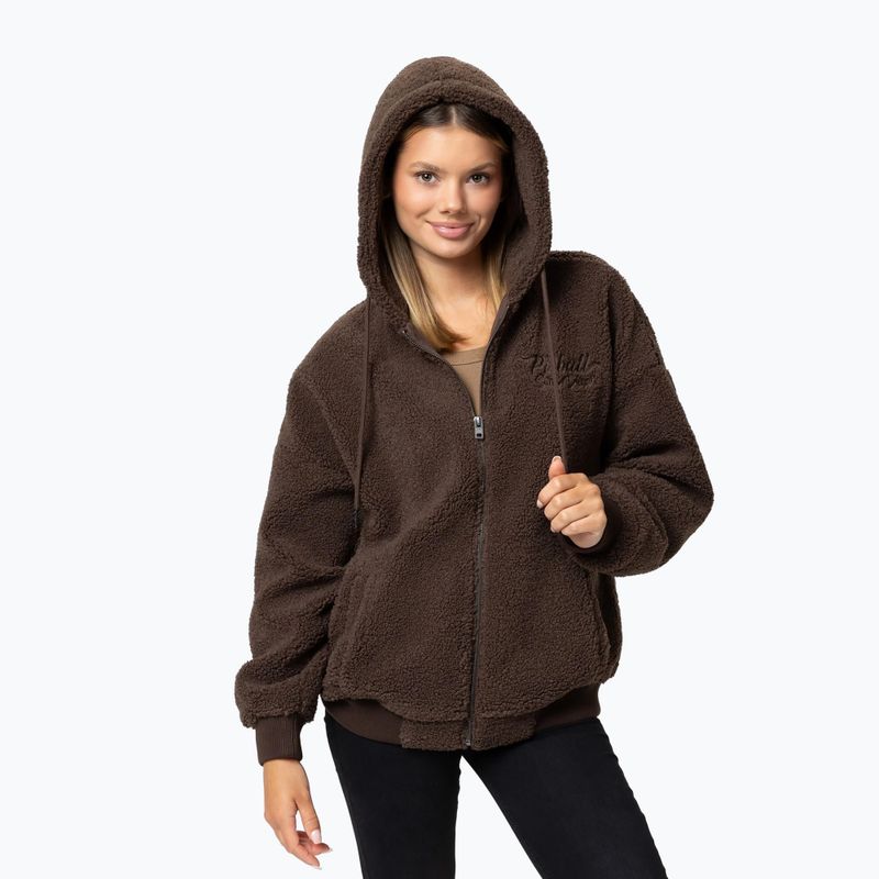 Damen Kapuzenjacke Pitbull Daisy Hooded Zip dark chocolate 4