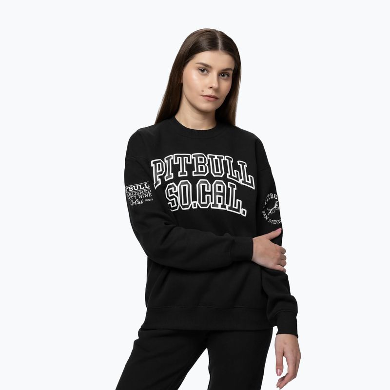 Damen-Sweatshirt Pitbull Crewneck Fiora black/black 4