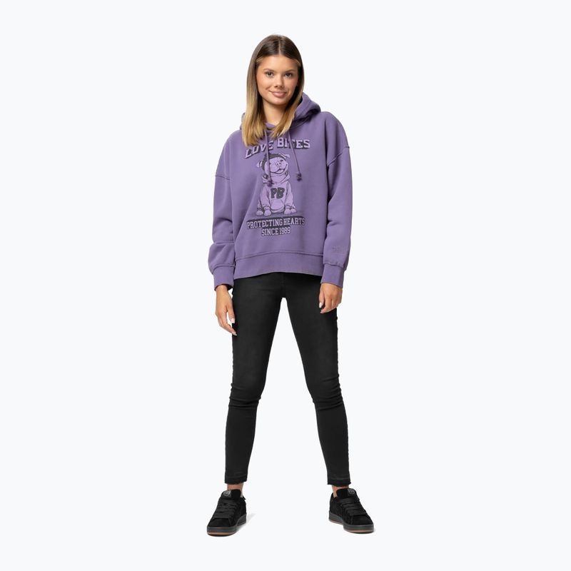 Damen Hoodie Pitbull Love Bites Hodded dusty grape 2