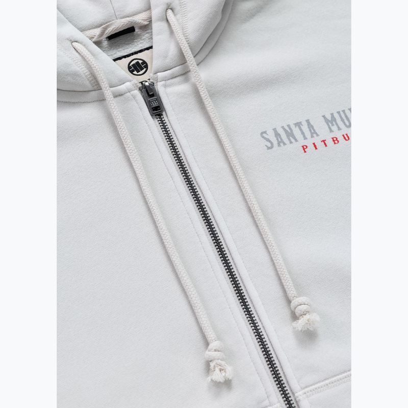 Damen Zip-Hoodie Pitbull Santa Muerte Hooded Zip white stone 10