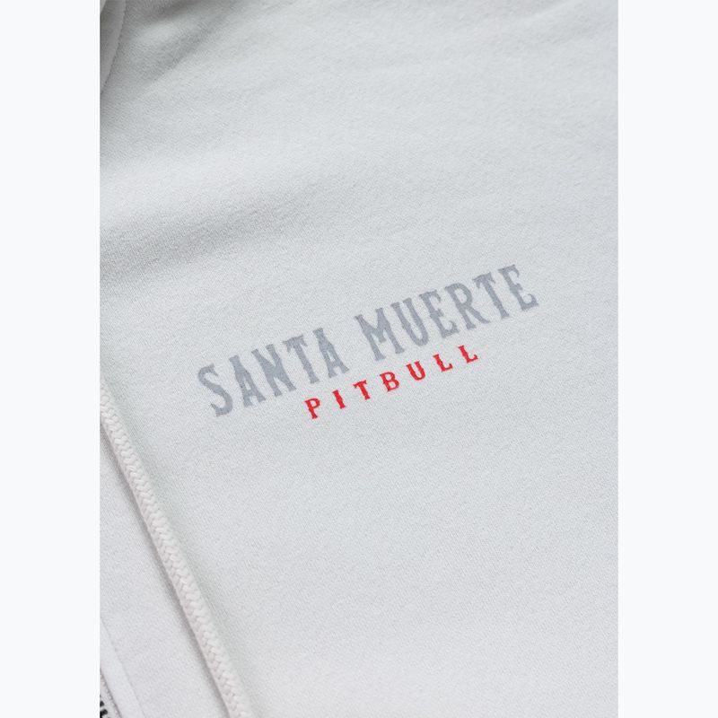 Damen Zip-Hoodie Pitbull Santa Muerte Hooded Zip white stone 11