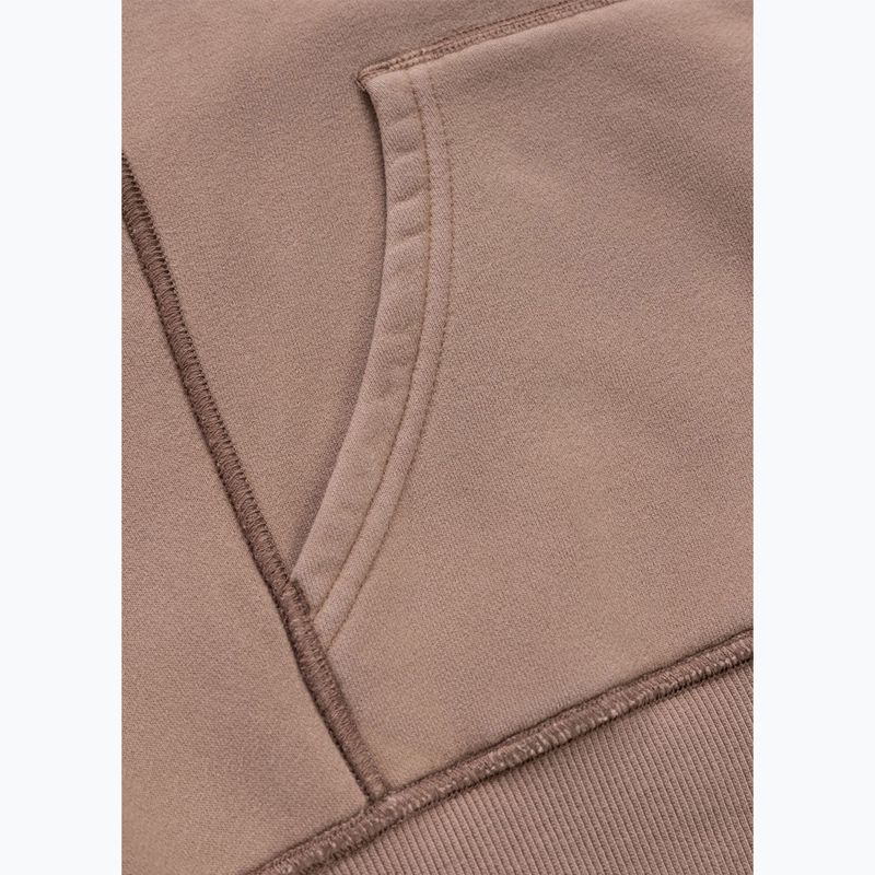 Damen-Hoodie Pitbull Skull Surf Hooded Zip chocolate mousse 13