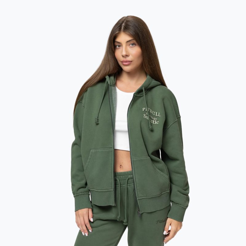 Damen-Hoodie Pitbull Sweetie Hooded Zip sage green 4