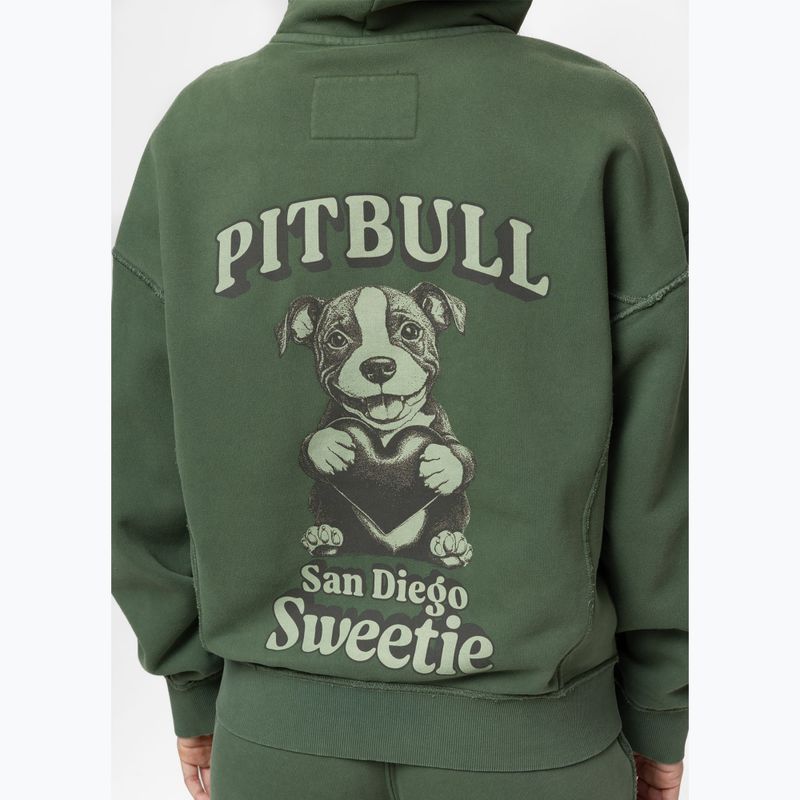 Damen-Hoodie Pitbull Sweetie Hooded Zip sage green 5